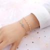 imageDainty Layered Evil Eye Bracelets for Women 14K Gold Filled Adjustable Bead Layering Bracelet Cute CZ Evil Eye Bar Coin Bracelet Gold Layered Paperclip Chain Bracelets for Women JewelryHamsa Hand Evil EyePearls