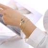 imageDainty Layered Evil Eye Bracelets for Women 14K Gold Filled Adjustable Bead Layering Bracelet Cute CZ Evil Eye Bar Coin Bracelet Gold Layered Paperclip Chain Bracelets for Women JewelryEvil EyeBarPaperclip Chain