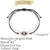 imageDainty Layered Evil Eye Bracelets for Women 14K Gold Filled Adjustable Bead Layering Bracelet Cute CZ Evil Eye Bar Coin Bracelet Gold Layered Paperclip Chain Bracelets for Women JewelryWeave Evil Eye