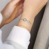 imageDainty Layered Evil Eye Bracelets for Women 14K Gold Filled Adjustable Bead Layering Bracelet Cute CZ Evil Eye Bar Coin Bracelet Gold Layered Paperclip Chain Bracelets for Women JewelryTwo Evil EyeSatellite Chain