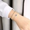 imageDainty Layered Evil Eye Bracelets for Women 14K Gold Filled Adjustable Bead Layering Bracelet Cute CZ Evil Eye Bar Coin Bracelet Gold Layered Paperclip Chain Bracelets for Women JewelryEvil EyeBead