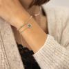 imageDainty Layered Evil Eye Bracelets for Women 14K Gold Filled Adjustable Bead Layering Bracelet Cute CZ Evil Eye Bar Coin Bracelet Gold Layered Paperclip Chain Bracelets for Women JewelryEvil EyeBead