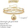 imageDainty Layered Evil Eye Bracelets for Women 14K Gold Filled Adjustable Bead Layering Bracelet Cute CZ Evil Eye Bar Coin Bracelet Gold Layered Paperclip Chain Bracelets for Women JewelryCoin Evil EyePaperclip Chain