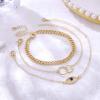 imageDainty Layered Evil Eye Bracelets for Women 14K Gold Filled Adjustable Bead Layering Bracelet Cute CZ Evil Eye Bar Coin Bracelet Gold Layered Paperclip Chain Bracelets for Women JewelryEvil EyeInfinity CircleCuban Chain