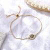 imageDainty Layered Evil Eye Bracelets for Women 14K Gold Filled Adjustable Bead Layering Bracelet Cute CZ Evil Eye Bar Coin Bracelet Gold Layered Paperclip Chain Bracelets for Women JewelryBox Chain Evil Eye
