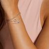 imageDainty Layered Evil Eye Bracelets for Women 14K Gold Filled Adjustable Bead Layering Bracelet Cute CZ Evil Eye Bar Coin Bracelet Gold Layered Paperclip Chain Bracelets for Women JewelryEvil EyeInfinity CircleCuban Chain