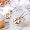 imageGraduation Gifts for Her Women  14K Gold Plated Earth World Map Necklace Graduation Gift College High School Graduation Gifts for Her Disc Letter Graduation Necklace Jewelry for WomenK