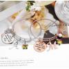 imageHidepoo Butterfly Charm Bracelets for Women Girls Stainless Steel Rose Gold Bangle Bracelet Expandable A Letter Initial Colorful Crystal Charm Butterfly Bracelets for Women Girls Butterfly Gifts