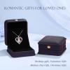 imageHidepoo Gifts for Women Mom Wife  Sterling Silver Rose Heart Birthstone Necklace I Love You Forever Heart Pendant Teardrop Necklace Jewelry Anniversary Birthday Gifts for Women04AprWhite Topaz