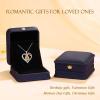 imageHidepoo Gifts for Women Mom Wife  Sterling Silver Rose Heart Birthstone Necklace I Love You Forever Heart Pendant Teardrop Necklace Jewelry Anniversary Birthday Gifts for Women11NovCitrine