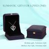 imageHidepoo Gifts for Women Mom Wife  Sterling Silver Rose Heart Birthstone Necklace I Love You Forever Heart Pendant Teardrop Necklace Jewelry Anniversary Birthday Gifts for Women06JunAlexandrite