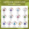 imageHidepoo Gifts for Women Mom Wife  Sterling Silver Rose Heart Birthstone Necklace I Love You Forever Heart Pendant Teardrop Necklace Jewelry Anniversary Birthday Gifts for Women08AugPeridot
