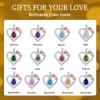 imageHidepoo Gifts for Women Mom Wife  Sterling Silver Rose Heart Birthstone Necklace I Love You Forever Heart Pendant Teardrop Necklace Jewelry Anniversary Birthday Gifts for Women11NovCitrine