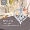 imageHidepoo Gifts for Women Mom Wife  Sterling Silver Rose Heart Birthstone Necklace I Love You Forever Heart Pendant Teardrop Necklace Jewelry Anniversary Birthday Gifts for Women04AprWhite Topaz