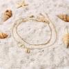 imageInfinity Circles Ankle Bracelets for Women 14K Gold Plated Handmade Dainty Box Chain Layered Anklet for Women Letter Initial Heart Ankle Bracelets for Women Beach Jewelry Gifts