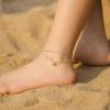 imageInfinity Circles Ankle Bracelets for Women 14K Gold Plated Handmade Dainty Box Chain Layered Anklet for Women Letter Initial Heart Ankle Bracelets for Women Beach Jewelry Gifts
