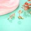 imageInitial Stud Earrings for Girls Women S925 Sterling Silver Post 14K Gold Plated Girls Earrings Hypoallergenic Sensitive Alphabet CZ Letter Stud Earrings for Toddler Kids H Initial Studs