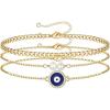 Coin Evil Eye&Pearl&Cuban Chain