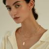 imageGold Layered Initial Necklaces for Women 14K Gold Plated Paperclip Cuban Chain Choker Necklace Layering Box Chain Square Capital AZ Letter Necklace Layered Necklaces for Women Men Gold Jewelry
