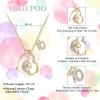 imageHidepoo Birthday Unicorns Gifts for Girls  14K Gold Plated Unicorn Necklace Birthday Gifts for 316 Year Old Girl Colorful CZ Heart Pendant Unicorn Necklace for Girls Gifts Jewelry10th