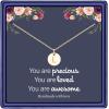 imageHidepoo Disc Initial Necklace Gifts for Girls 14K Gold FilledRose GoldS925 Sterling Silver Disc Initial Necklaces Tiny Initial Necklace Jewelry for Girls Teen Girls Birthday GiftsGold