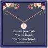 imageHidepoo Disc Initial Necklace Gifts for Girls 14K Gold FilledRose GoldS925 Sterling Silver Disc Initial Necklaces Tiny Initial Necklace Jewelry for Girls Teen Girls Birthday GiftsRose Gold