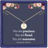 imageHidepoo Disc Initial Necklace Gifts for Girls 14K Gold FilledRose GoldS925 Sterling Silver Disc Initial Necklaces Tiny Initial Necklace Jewelry for Girls Teen Girls Birthday GiftsGold