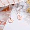 imageHidepoo Disc Initial Necklace Gifts for Girls 14K Gold FilledRose GoldS925 Sterling Silver Disc Initial Necklaces Tiny Initial Necklace Jewelry for Girls Teen Girls Birthday GiftsRose Gold