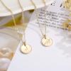 imageHidepoo Disc Initial Necklace Gifts for Girls 14K Gold FilledRose GoldS925 Sterling Silver Disc Initial Necklaces Tiny Initial Necklace Jewelry for Girls Teen Girls Birthday GiftsGold