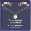 imageHidepoo Disc Initial Necklace Gifts for Girls 14K Gold FilledRose GoldS925 Sterling Silver Disc Initial Necklaces Tiny Initial Necklace Jewelry for Girls Teen Girls Birthday GiftsGold