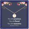 imageHidepoo Disc Initial Necklace Gifts for Girls 14K Gold FilledRose GoldS925 Sterling Silver Disc Initial Necklaces Tiny Initial Necklace Jewelry for Girls Teen Girls Birthday GiftsGold