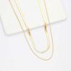 imageHidepoo Gold Layered Necklaces for Women 14K Gold Plated Dainty Coin Pendant Choker Necklace Herringbone Snake Necklace Paperclip Chain Layered Necklaces for Women Jewelry Gifts2 LayerFlat Snake ChainRound Snake Chain