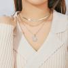 imageHidepoo Gold Layered Necklaces for Women 14K Gold Plated Dainty Coin Pendant Choker Necklace Herringbone Snake Necklace Paperclip Chain Layered Necklaces for Women Jewelry Gifts3 LayerSnake ChainLink ChainCoin