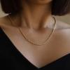imageHidepoo Gold Layered Necklaces for Women 14K Gold Plated Dainty Coin Pendant Choker Necklace Herringbone Snake Necklace Paperclip Chain Layered Necklaces for Women Jewelry Gifts3 Layer Snake ChainRope ChainThick Rope Chain