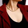 imageHidepoo Gold Layered Necklaces for Women 14K Gold Plated Dainty Coin Pendant Choker Necklace Herringbone Snake Necklace Paperclip Chain Layered Necklaces for Women Jewelry Gifts3 LayerChunky Link ChainSnake ChainRope Chain