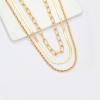 imageHidepoo Gold Layered Necklaces for Women 14K Gold Plated Dainty Coin Pendant Choker Necklace Herringbone Snake Necklace Paperclip Chain Layered Necklaces for Women Jewelry Gifts3 LayerChunky Link ChainSnake ChainRope Chain