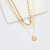 imageHidepoo Gold Layered Necklaces for Women 14K Gold Plated Dainty Coin Pendant Choker Necklace Herringbone Snake Necklace Paperclip Chain Layered Necklaces for Women Jewelry Gifts3 Layer Box ChainSnake ChainCoin