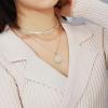 imageHidepoo Gold Layered Necklaces for Women 14K Gold Plated Dainty Coin Pendant Choker Necklace Herringbone Snake Necklace Paperclip Chain Layered Necklaces for Women Jewelry Gifts3 LayerSnake ChainLink ChainCoin