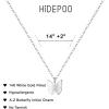 imageHidepoo Initial Butterfly Necklace for Girls Gifts 14K GoldSilverRose Gold Filled Dainty Butterfly Pendant Choker Necklace Initial Butterfly Necklace Birthday Gifts for GirlsSilver