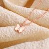 imageHidepoo Initial Butterfly Necklace for Girls Gifts 14K GoldSilverRose Gold Filled Dainty Butterfly Pendant Choker Necklace Initial Butterfly Necklace Birthday Gifts for GirlsRose Gold