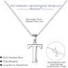 imageHidepoo S925 Sterling Silver Initial Necklaces for Girls Women Dainty Sterling Silver Initial Necklace for Women Girls Jewelry Birthday Gifts for Women GirlsT