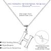 imageHidepoo S925 Sterling Silver Initial Necklaces for Girls Women Dainty Sterling Silver Initial Necklace for Women Girls Jewelry Birthday Gifts for Women GirlsH