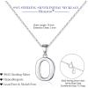 imageHidepoo S925 Sterling Silver Initial Necklaces for Girls Women Dainty Sterling Silver Initial Necklace for Women Girls Jewelry Birthday Gifts for Women GirlsO