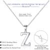 imageHidepoo S925 Sterling Silver Initial Necklaces for Girls Women Dainty Sterling Silver Initial Necklace for Women Girls Jewelry Birthday Gifts for Women GirlsZ