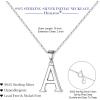 imageHidepoo S925 Sterling Silver Initial Necklaces for Girls Women Dainty Sterling Silver Initial Necklace for Women Girls Jewelry Birthday Gifts for Women GirlsA