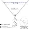 imageHidepoo S925 Sterling Silver Initial Necklaces for Girls Women Dainty Sterling Silver Initial Necklace for Women Girls Jewelry Birthday Gifts for Women GirlsS