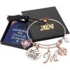 imageGraduation Gifts  She Believed She Could So She Did Bangle Charm Bracelet College High School Graduation Gifts Inspirational Compass Initial Charm Bracelet Friendship Graduation Gifts for Her 2024