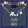 imageGraduation Gifts for Her 14K White Gold Plated CZ Class of 2025 Graduation Necklace Graduation Cap Pendant B Necklace Heart Initial Necklace College Graduation Gifts for Her 2025 Graduation Necklace
