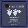 imageGraduation Gifts for Her Earrings S925 Sterling Silver Post CZ Heart 2024 Initial Stud Earrings 14K Gold Plated Hypoallergenic Earrings for Sensitive Ears College Graduation Gifts for HerSilverWhite CZ