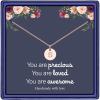 imageHidepoo Disc Initial Necklace Gifts for Girls 14K Gold FilledRose GoldS925 Sterling Silver Disc Initial Necklaces Tiny Initial Necklace Jewelry for Girls Teen Girls Birthday GiftsRose Gold